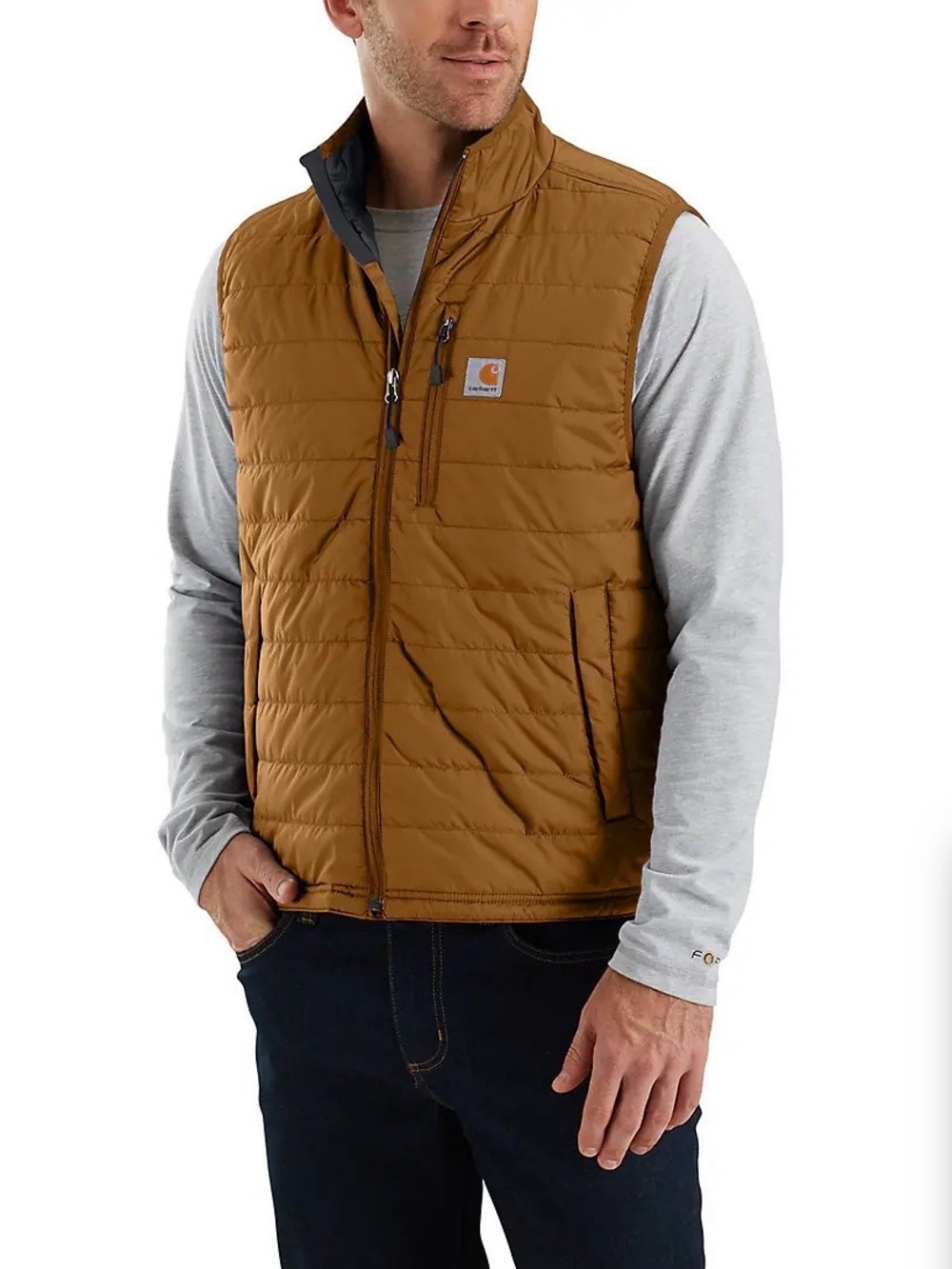 Carhartt Men’s Quilted Vest in Carhartt Brown